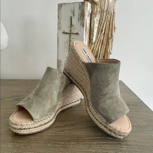 Sage Studded Wedge in Sage ( Lt Olive )